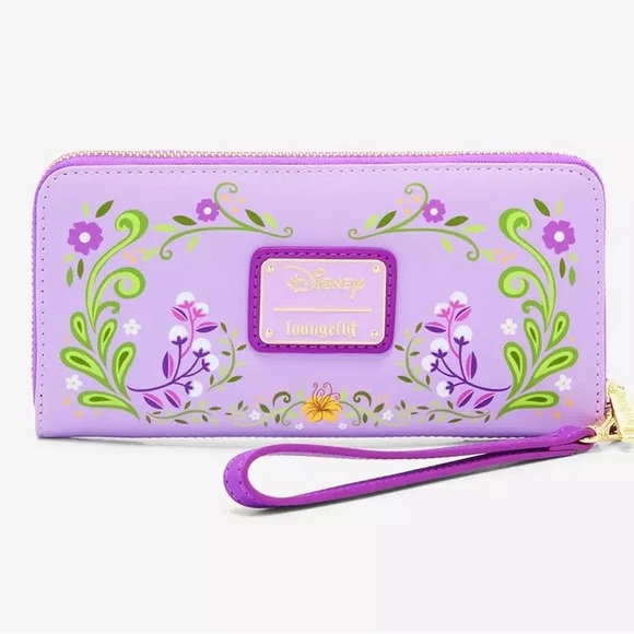 Loungefly Disney Tangled Rapunzel & Flynn Lenticular Tech Wallet - Picture 3 of 4